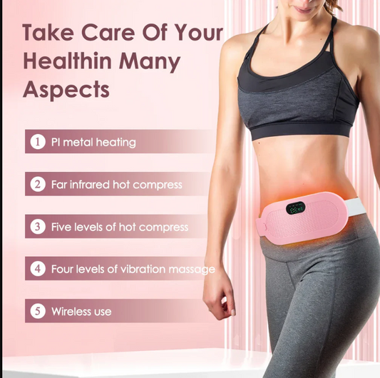 Vibrating and Heating Digital Period Pads to Treat Period Cramps