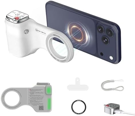 Magnetic Phone Camera Grip, Multifunctional BT Selfie Handle (Random Color)