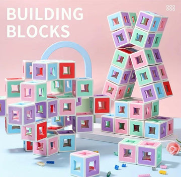 3d Blocks Puzzle Cube Transform Movable Shape Building Blocks – 180 Pieces