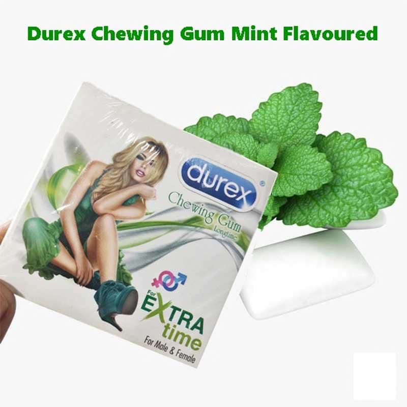 Durex CHEWING GUM Long Time For Male & Female  4 GUM