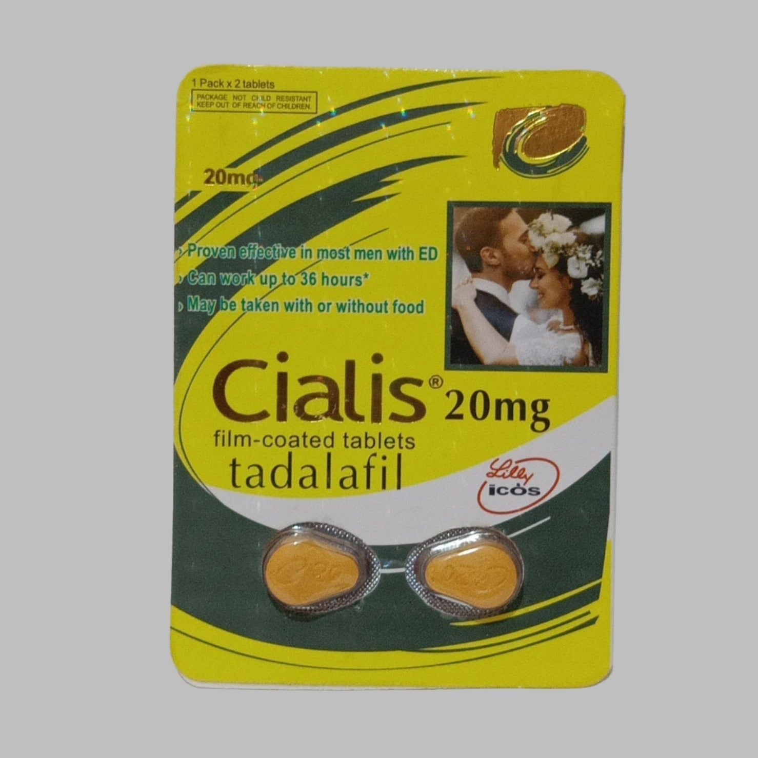 Cialis Film Coated 20mg 2 Tablets