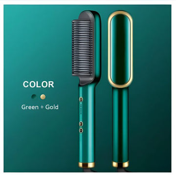 2-in-1 Hair Straightener Brush