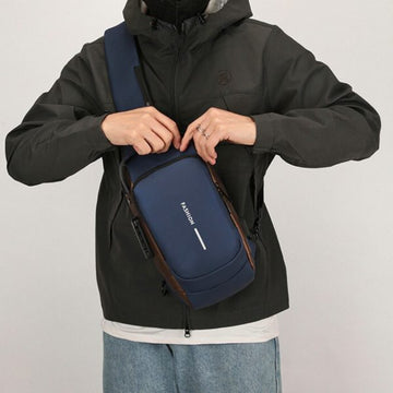 Men Anti Theft Chest Bag Shoulder USB Charging Crossbody Package School Short Trip Messengers Gym Men’s Sling Sports