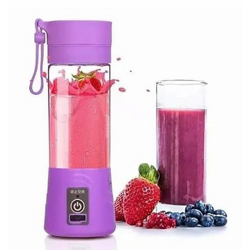 Portable Mini Electric 6 Blade Juicer USB Charging Smoothie Milkshake Maker (random Colors)