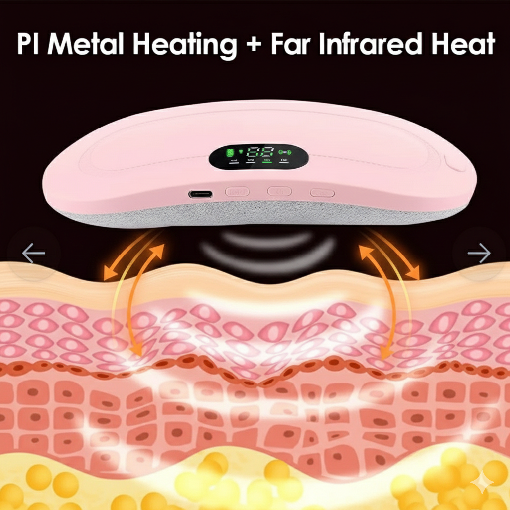 Rechargeable Heated Comfort Belt | Soft & Adjustable Fit