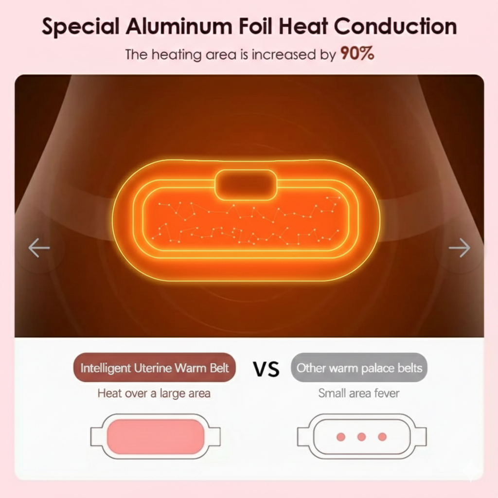Rechargeable Heated Comfort Belt | Soft & Adjustable Fit