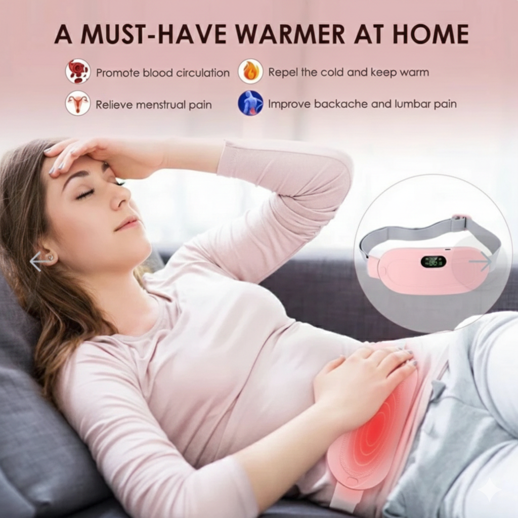 Rechargeable Heated Comfort Belt | Soft & Adjustable Fit